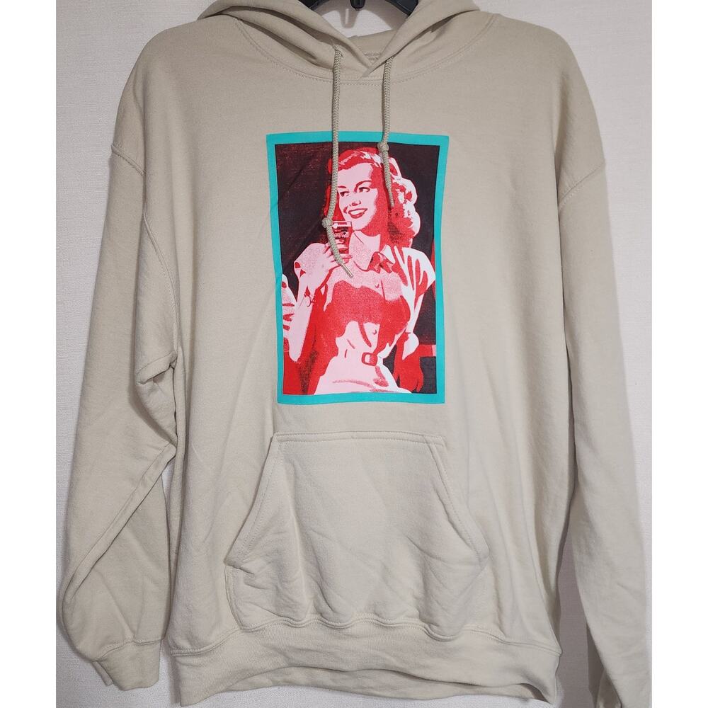Coca Cola white hoodie medium men-NEW